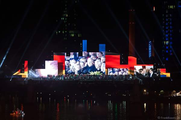 Helmut Kohl bei der Show am Main von 25 Jahre Deutsche Einheit in Frankfurt 2015