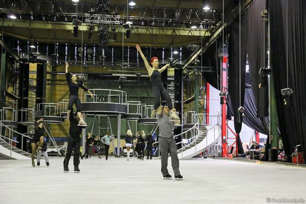 Daria Perminova & Evgeny Belyanin bei den Proben von BELIEVE von Holiday on Ice