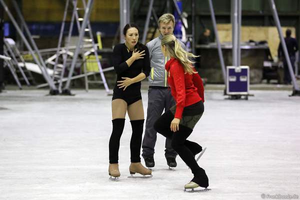 Szenenprobe mit Robin Johnstone und Christopher Dean für die neue Show BELIEVE von Holiday on Ice