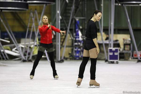 Szenenprobe mit Robin Johnstone für die neue Show BELIEVE von Holiday on Ice