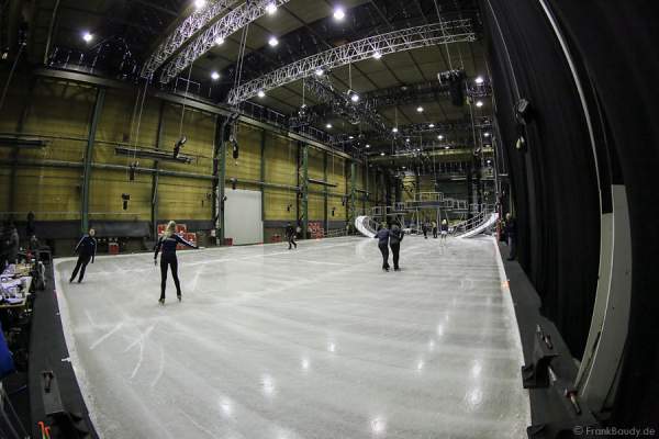Die Eisfläche in Utrecht für die Proben von BELIEVE von Holiday on Ice