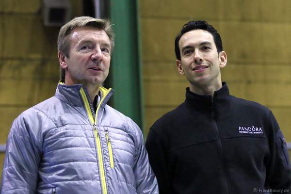 Christopher Dean und Benjamin Agosto bei den Proben der neuen Show BELIEVE von Holiday on Ice