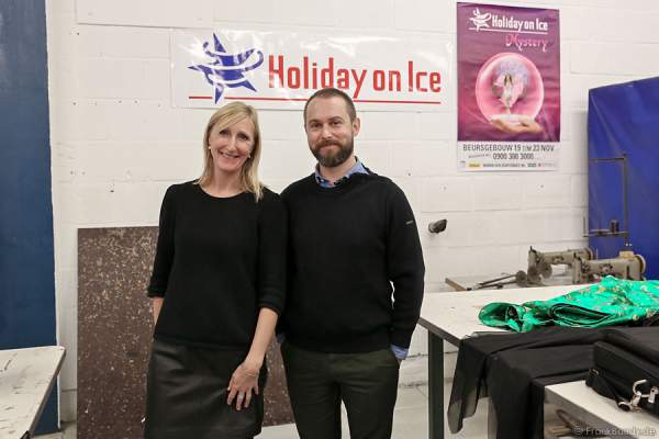 Nicolas Vaudelet in der Kostümwerkstatt von Holiday on Ice - BELIEVE