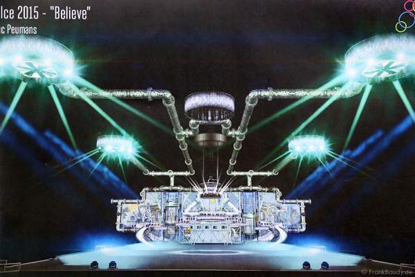 Skizzen der Kulisse für die Show BELIEVE von Holiday on Ice