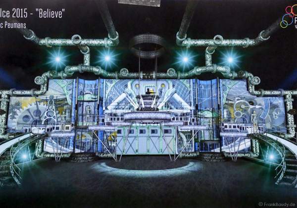 Skizzen der Kulisse für die Show BELIEVE von Holiday on Ice