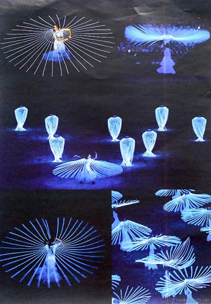 Kostümentwürfe für die leuchtkostüme für die Show BELIEVE von Holiday on Ice