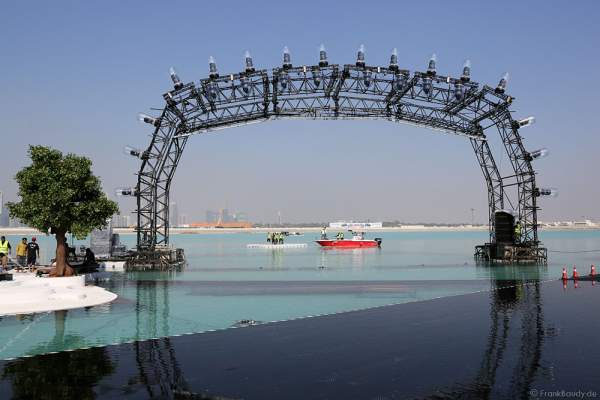 Construction and preparations for the celebration of the 44th UAE National Day 2015 in Dubai Design District