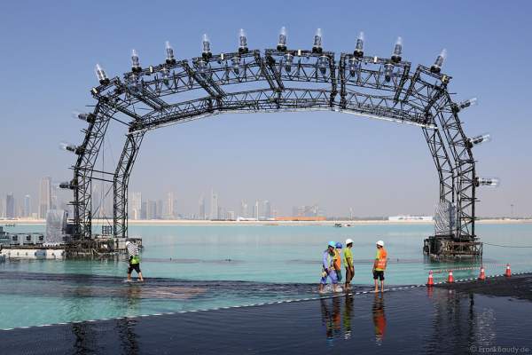 Construction and preparations for the celebration of the 44th UAE National Day 2015 in Dubai Design District