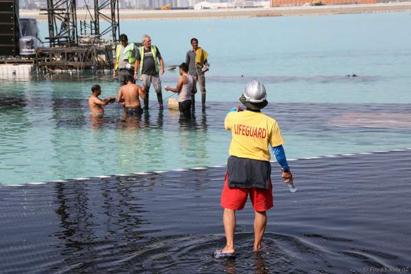 Construction and preparations for the celebration of the 44th UAE National Day 2015 in Dubai Design District