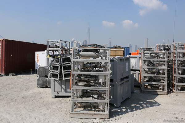 Construction and preparations for the celebration of the 44th UAE National Day 2015 in Dubai Design District