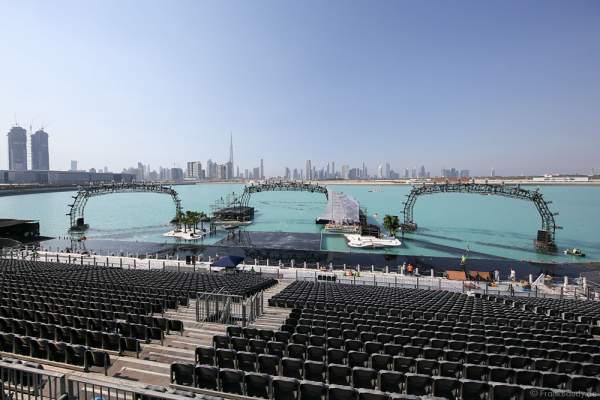Construction and preparations for the celebration of the 44th UAE National Day 2015 in Dubai Design District