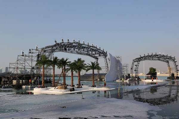Construction and preparations for the celebration of the 44th UAE National Day 2015 in Dubai Design District