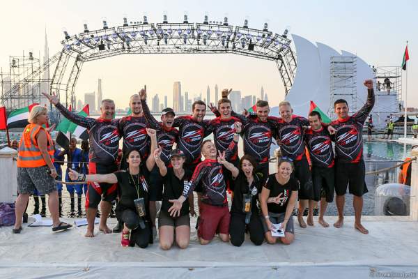 ZAPATA-Racing Flyboard-Team at the 44th UAE National Day 2015 in Dubai Design District