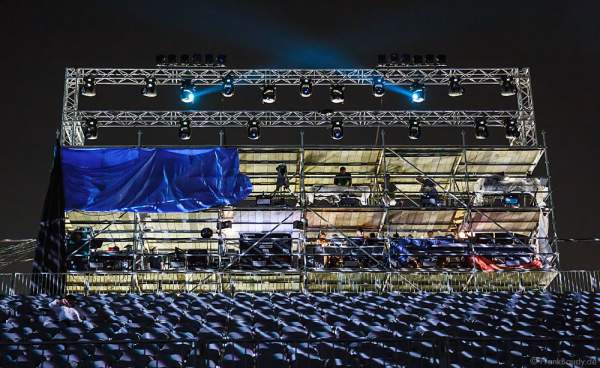 Construction and preparations for the celebration of the 44th UAE National Day 2015 in Dubai Design District