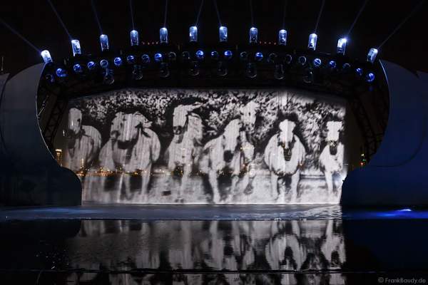 Water Curtain at the 44th UAE National Day 2015 in Dubai Design District