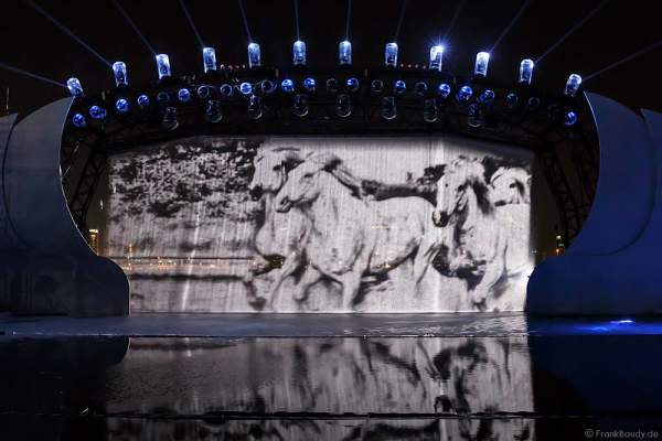 Water Curtain at the 44th UAE National Day 2015 in Dubai Design District
