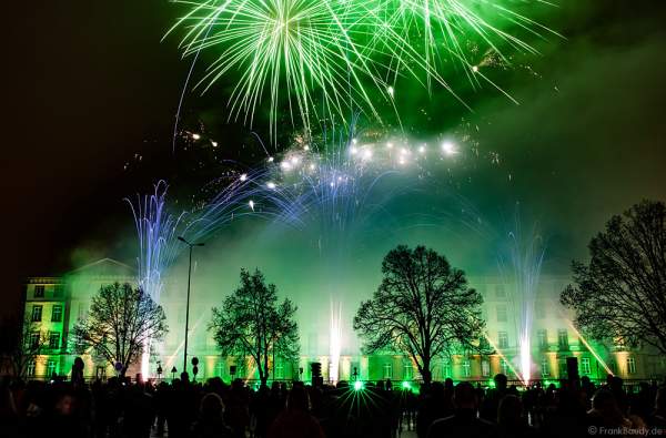 Feuerwerk bei der 900-Jahr-Feier in Haguenau 2015/2016 (Hagenau)