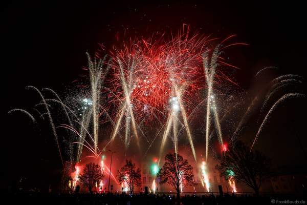 Feuerwerk bei der 900-Jahr-Feier in Haguenau 2015/2016 (Hagenau)