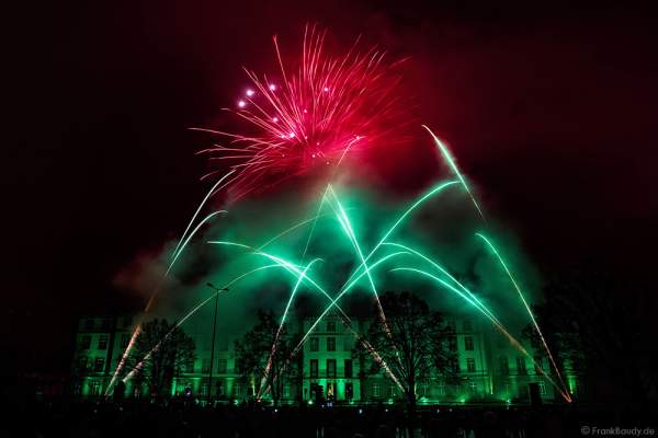 Feuerwerk bei der 900-Jahr-Feier in Haguenau 2015/2016 (Hagenau)