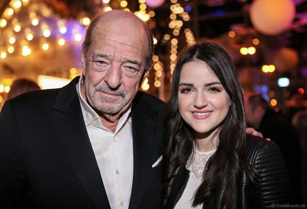 Ralph Siegel und Laura Pinski bei der Miss Germany 2016 Wahl im Europa-Park am 20.02.2016