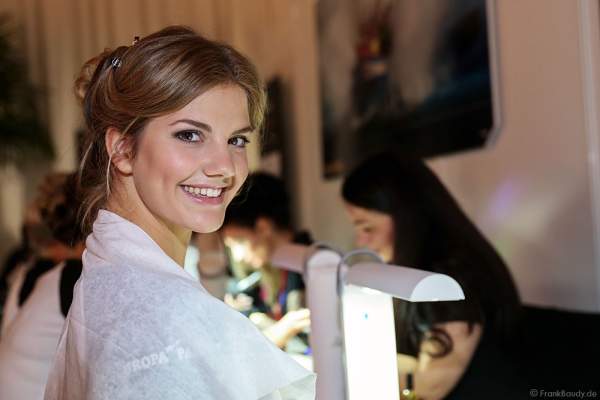 Vize-Miss Germany 2016 Francesca Orru (Miss Schleswig-Holstein 2016) Backstage bei den Vorbereitungen