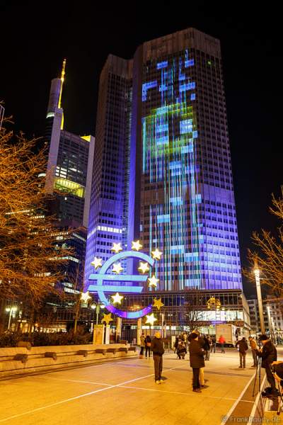 Die Europäische Zentralbank (EZB) bei der Luminale 2016 in Frankfurt