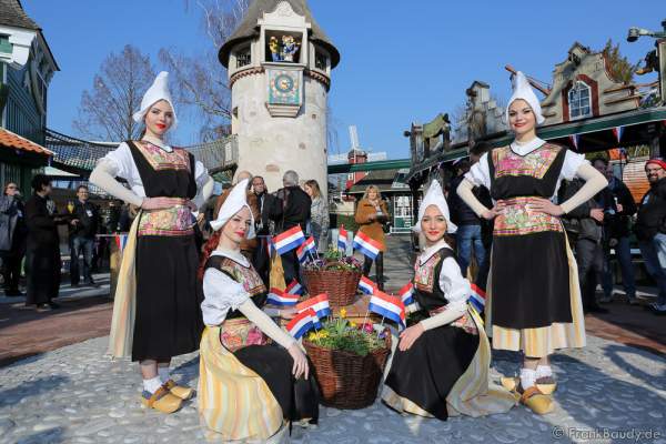 Künstler des Europa-Park im Holländischen Themenbereich bei der bei der Frühjahrspressekonferenz 2016