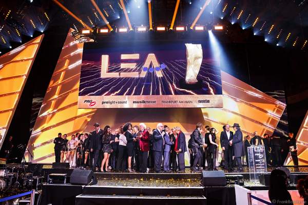 Schlussbild beim PRG LEA 2016 - Live Entertainment Award in der Festhalle in Frankfurt