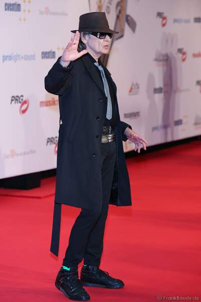 Udo Lindenberg auf dem roten Teppich beim PRG LEA 2016 - Live Entertainment Award in der Festhalle in Frankfurt