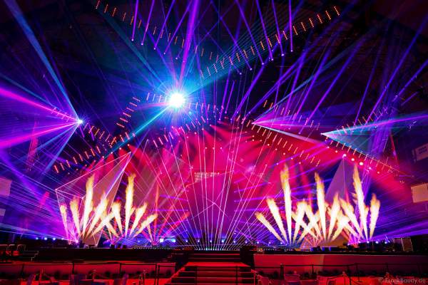 A03 Imposante Demo-Show während der Prolight + Sound 2016 in der Festhalle Frankfurt