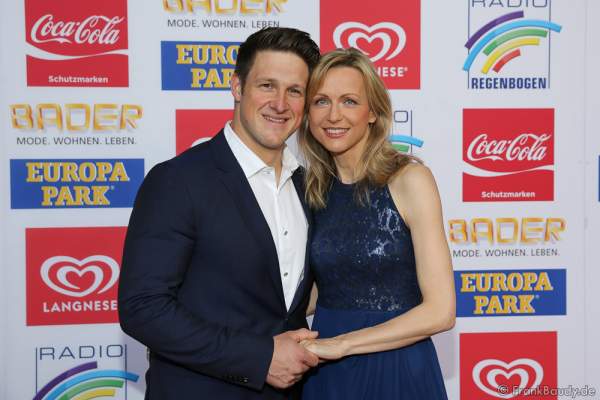 Matthias Steiner mit Ehefrau Inge Steiner beim Radio Regenbogen Award 2016 am 22. April 2016 im Europa-Park in Rust