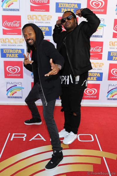 Madcon (Tshawe Baqwa und Yosef Wolde-Mariam) beim Radio Regenbogen Award 2016 am 22. April 2016 im Europa-Park in Rust