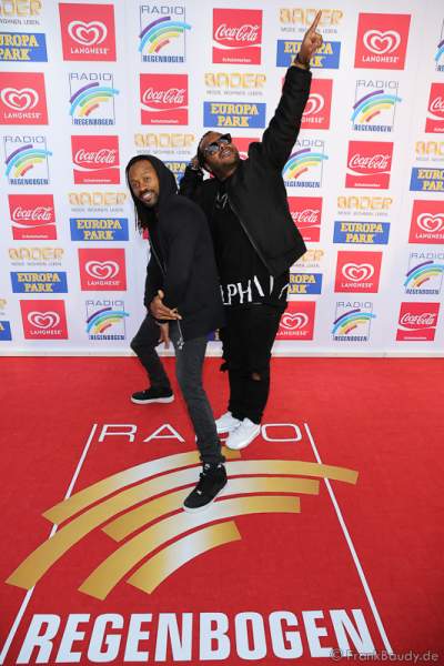 Madcon (Tshawe Baqwa und Yosef Wolde-Mariam) beim Radio Regenbogen Award 2016 am 22. April 2016 im Europa-Park in Rust