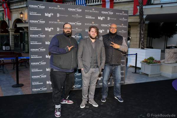 David Banks & Ruben Rawdriguez bei der Premiere der neuen Abendshow Night.Beat.Angels am 29. April 2016 im Europa-Park in Rust