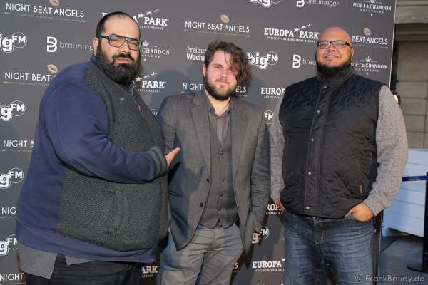 David Banks & Ruben Rawdriguez bei der Premiere der neuen Abendshow Night.Beat.Angels am 29. April 2016 im Europa-Park in Rust