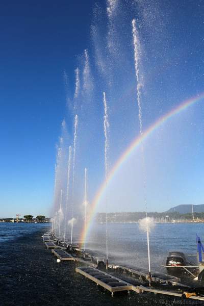 Mobile Wassershow am Tag beim Geneva Lake Festival 2016 - Schweiz