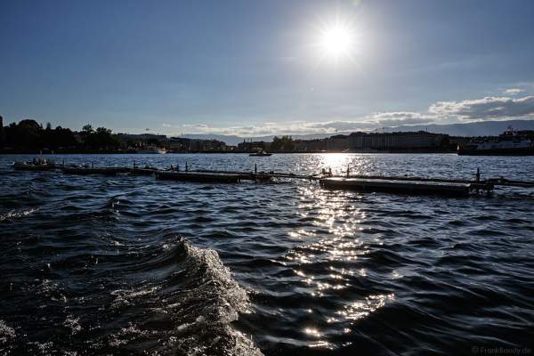 Nach der Wassershow am Abend beim Geneva Lake Festival 2016 - Schweiz