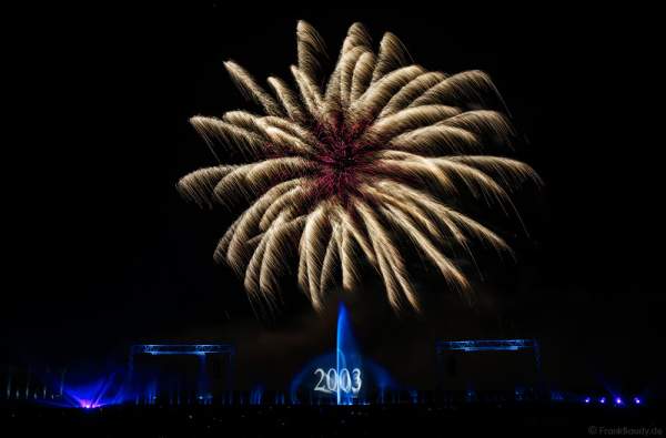 Große Wassershow mit Feuerwerk bei Art et Lumière 2016 "Best of" aus über 30 Jahren Aquatique Show in Furdenheim