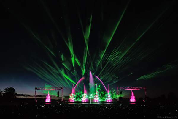 Große Wassershow mit Laser bei Art et Lumière 2016 "Best of" aus über 30 Jahren Aquatique Show in Furdenheim