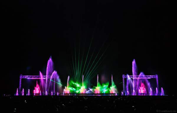Große Wassershow mit Laser bei Art et Lumière 2016 "Best of" aus über 30 Jahren Aquatique Show in Furdenheim