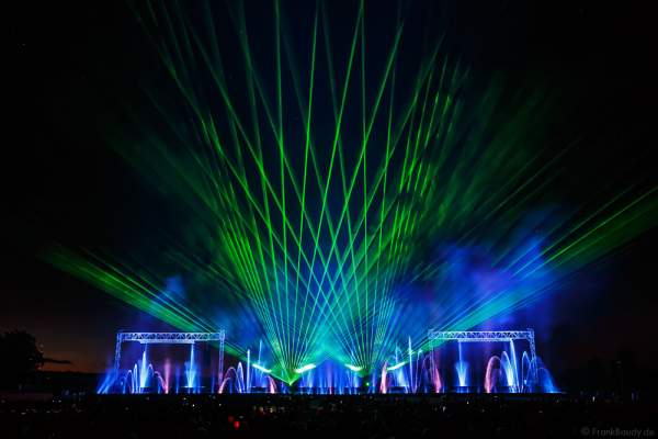 Große Wassershow mit Laser bei Art et Lumière 2016 "Best of" aus über 30 Jahren Aquatique Show in Furdenheim