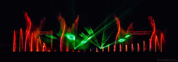 Große Wassershow mit Laser bei Art et Lumière 2016 "Best of" aus über 30 Jahren Aquatique Show in Furdenheim