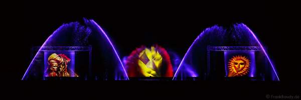 Große Wassershow bei Art et Lumière 2016 "Best of" aus über 30 Jahren Aquatique Show in Furdenheim