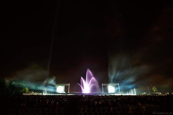 Große Wassershow mit Laser bei Art et Lumière 2016 "Best of" aus über 30 Jahren Aquatique Show in Furdenheim