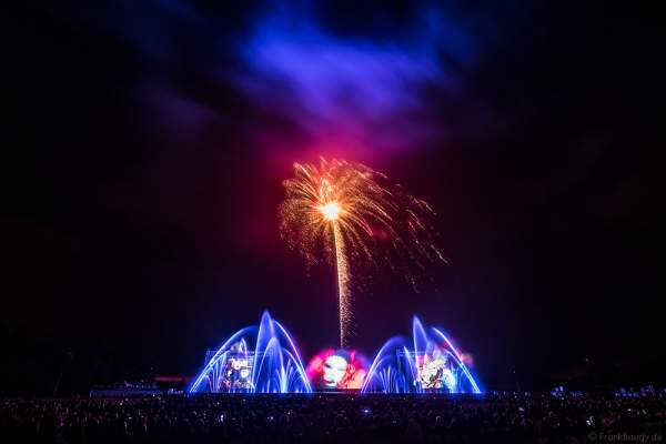 Große Wassershow mit Feuerwerk bei Art et Lumière 2016 "Best of" aus über 30 Jahren Aquatique Show in Furdenheim