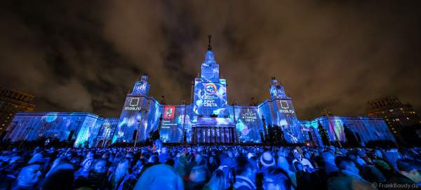 3D video mapping - Circle of Light festival 2016 - opening ceremony - main building of M.V. Lomonosov Moscow State University