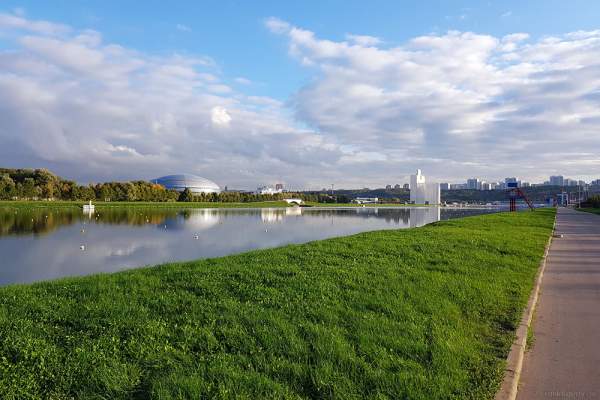 Lage des Veranstaltungsgelände am Grebnoy Channel in Krylatskoye bei CIRCLE OF LIGHT 2016 in Moskau