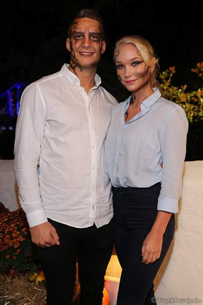 Egill trausti Ómarsson und Arna Yr Jonsdottir (Miss EM 2016) bei der 2. Horror Glam Live Night im Europa-Park Rust am 02.10.2016