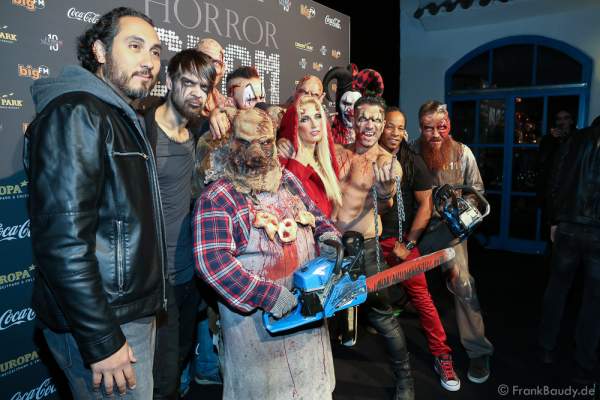 Marc Terenzi mit Team bei der 2. Horror Glam Live Night im Europa-Park Rust am 02.10.2016