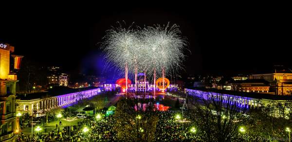 Hit Radio FFH feiert mit Jubiläums-Feuerwerk 70 Jahre Hessen in Wiesbaden